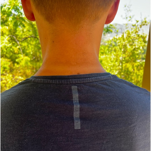 CALVIN KLEIN JEANS MEN V NECK T SHIRT NAVY BLUE CASUAL PARTY NIGHT OUT SIGNATURE - Picture 7 of 16